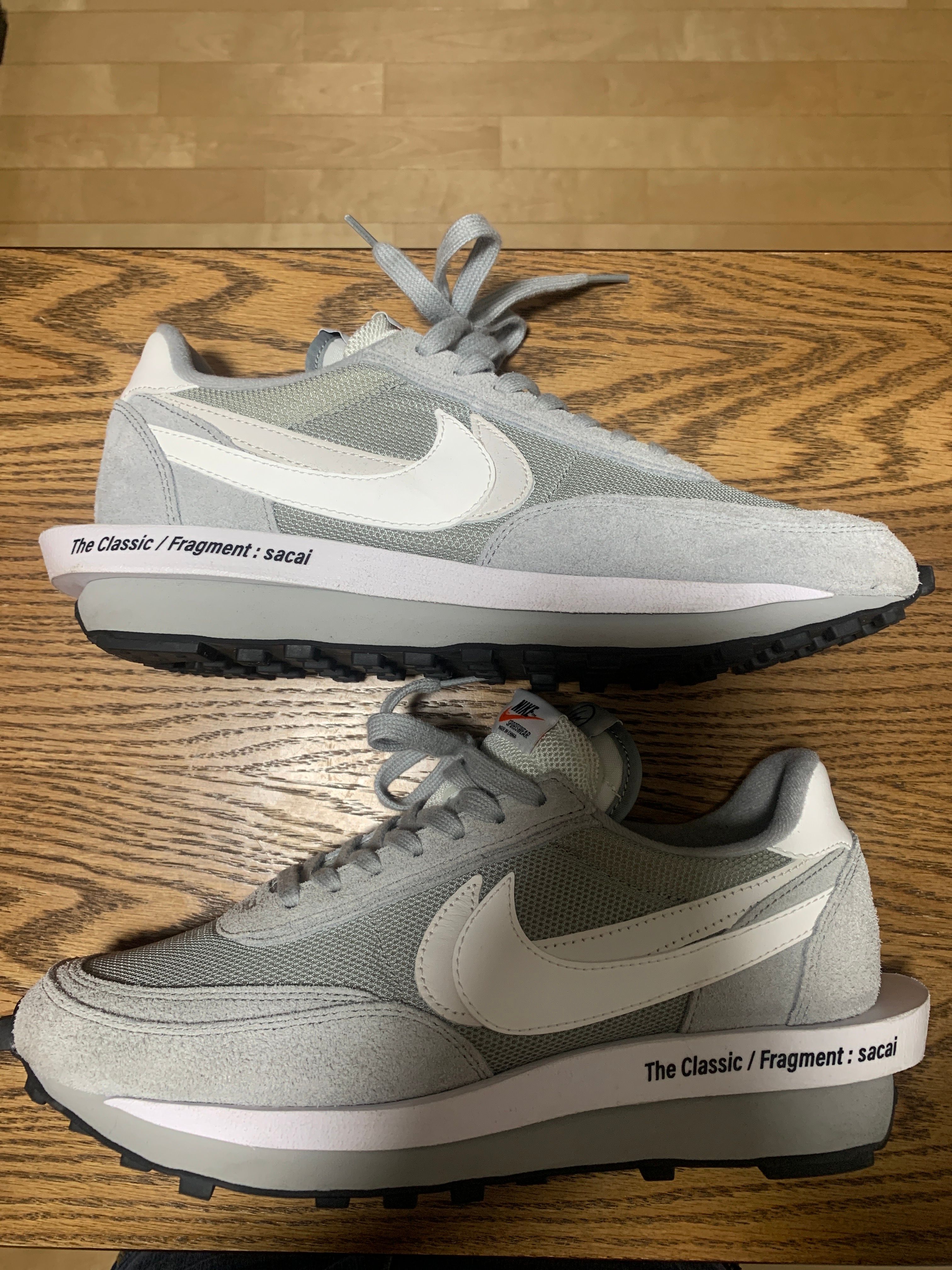 Fragment × sacai × Nike LD Waffle "Light Smoke Grey"