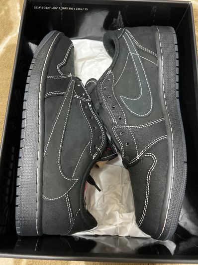 Travis Scott × Nike Air Jordan 1 Low OG SP "Black Phantom"
