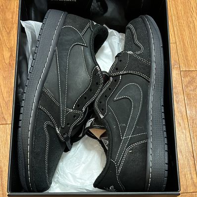 Travis Scott × Nike Air Jordan 1 Low OG SP "Black Phantom"