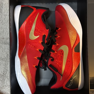 Nike Kobe 9 Low Protro EM "China/University Red and Metallic Gold"