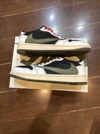 Travis Scott × Nike Women's Air Jordan 1 Low OG "Medium Olive"