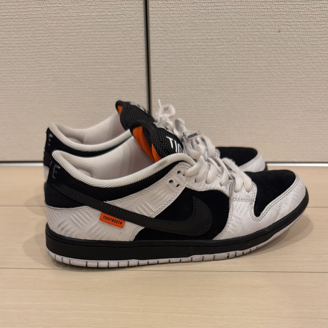 TIGHTBOOTH × Nike SB Dunk Low Pro QS "Black and White"