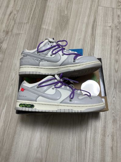 Off-White × Nike Dunk Low "Sail/Neutral Gray"