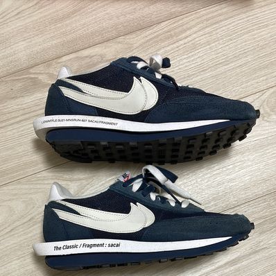 Fragment × sacai × Nike LD Waffle "Blackended Blue"