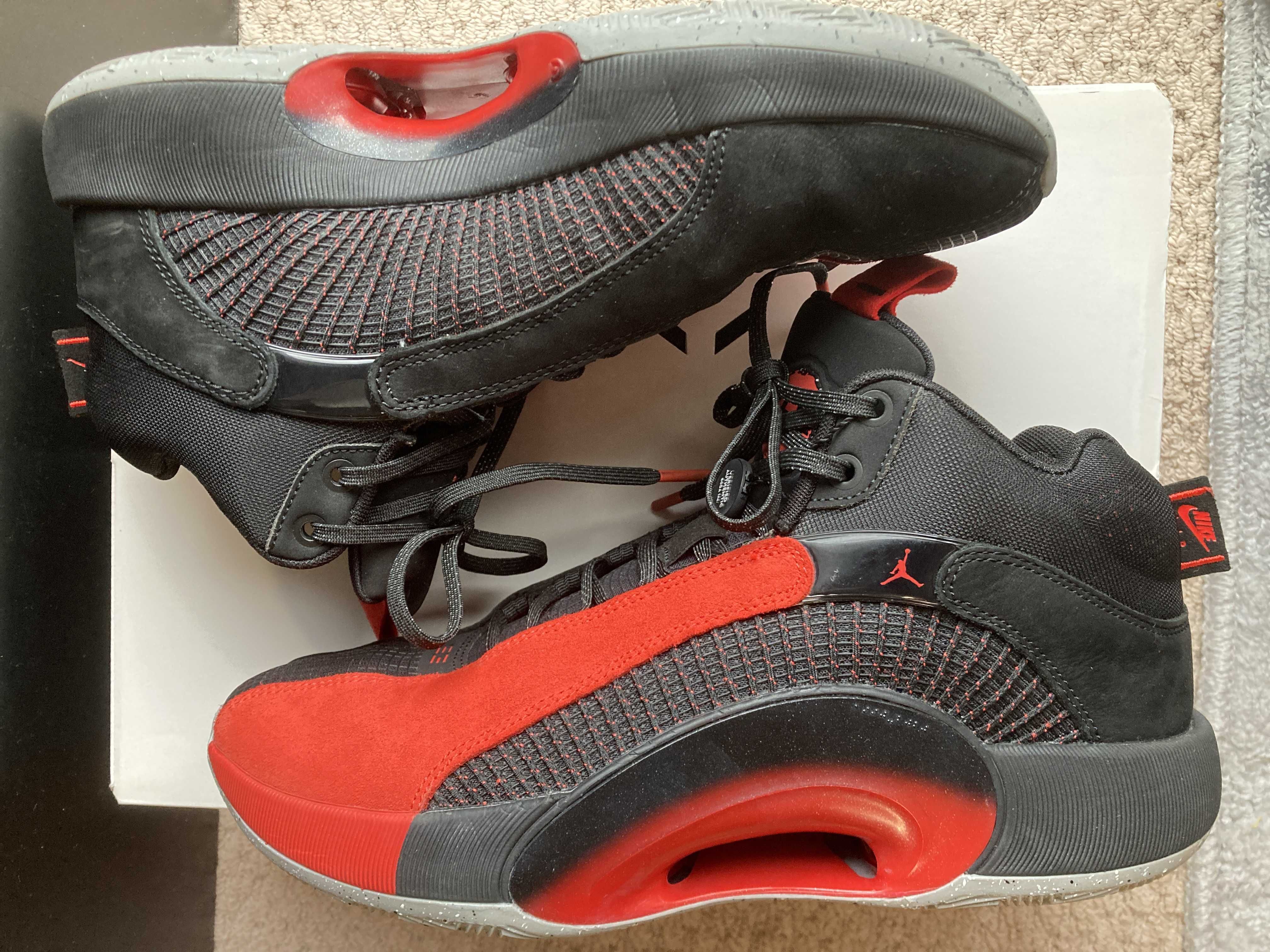 Nike Air Jordan XXXV Warrior "Black/University Red Cement Grey"