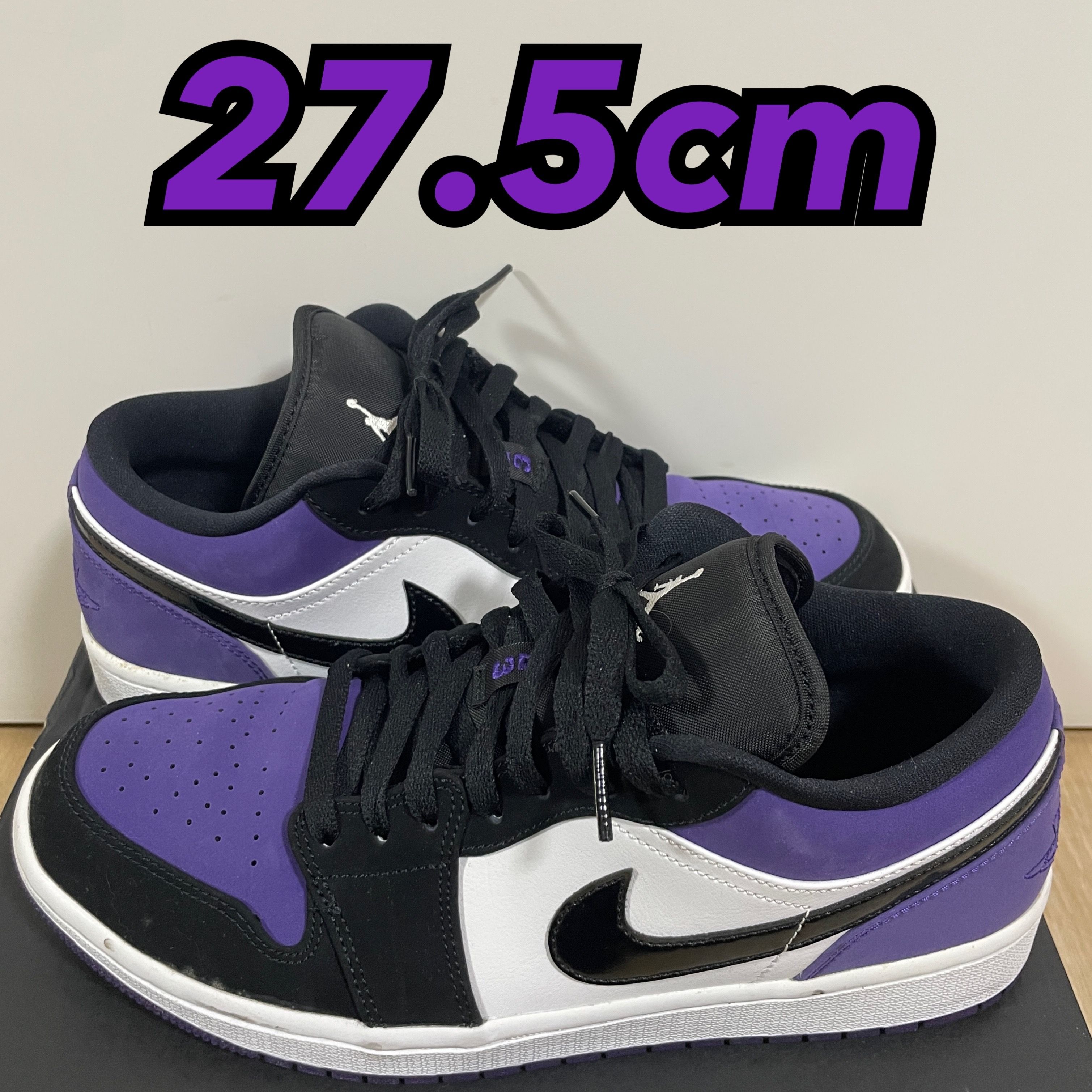 Nike Air Jordan 1 Retro Low "White/Black/Court Purple"