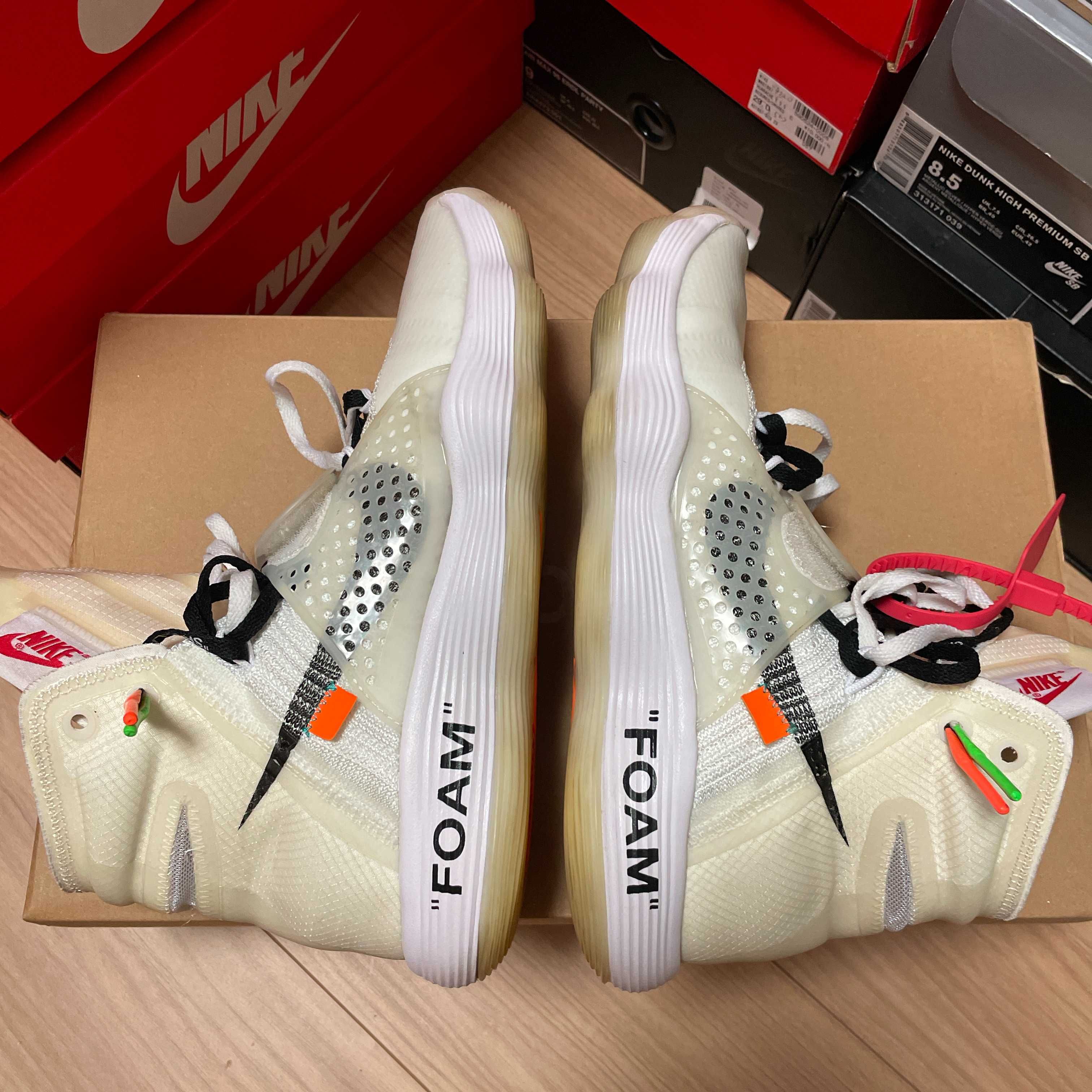 Off-White × Nike React Hyperdunk 2017 Flyknit "The 10/White"