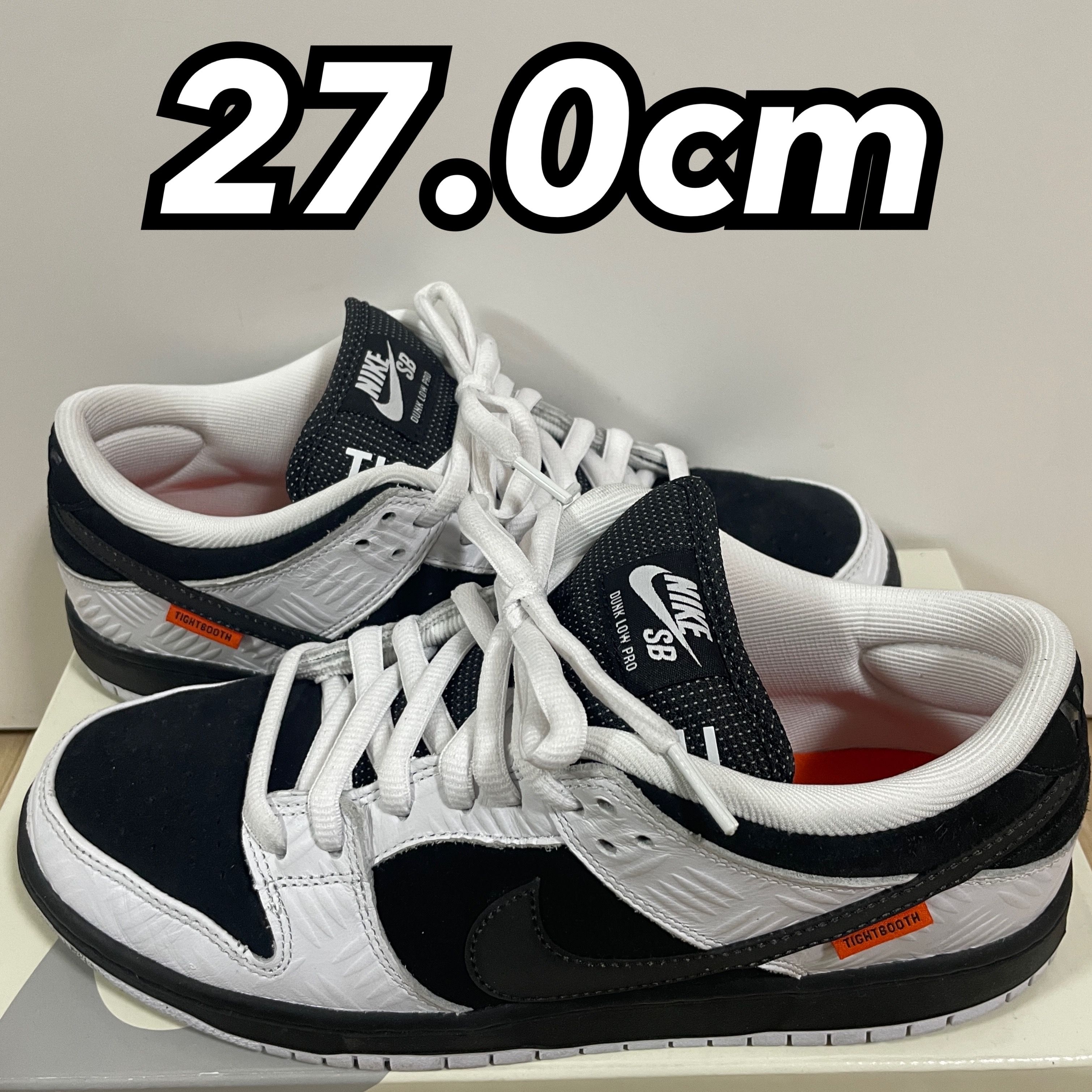 TIGHTBOOTH × Nike SB Dunk Low Pro QS "Black and White"