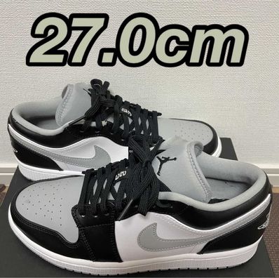 NIKE AIR JORDAN 1 LOW "BLACK/LIGHT SMOKE GREY"
