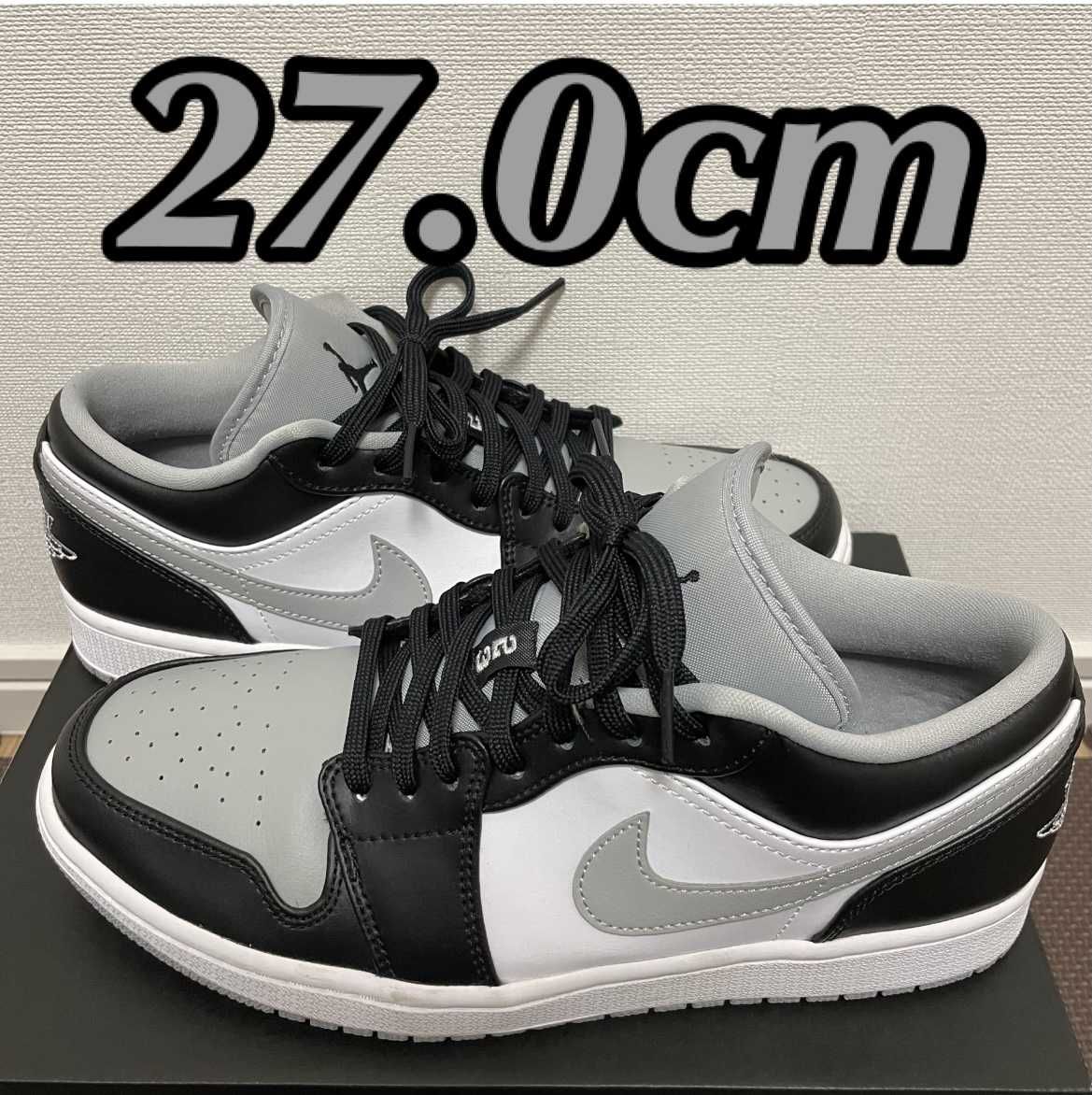 NIKE AIR JORDAN 1 LOW "BLACK/LIGHT SMOKE GREY"