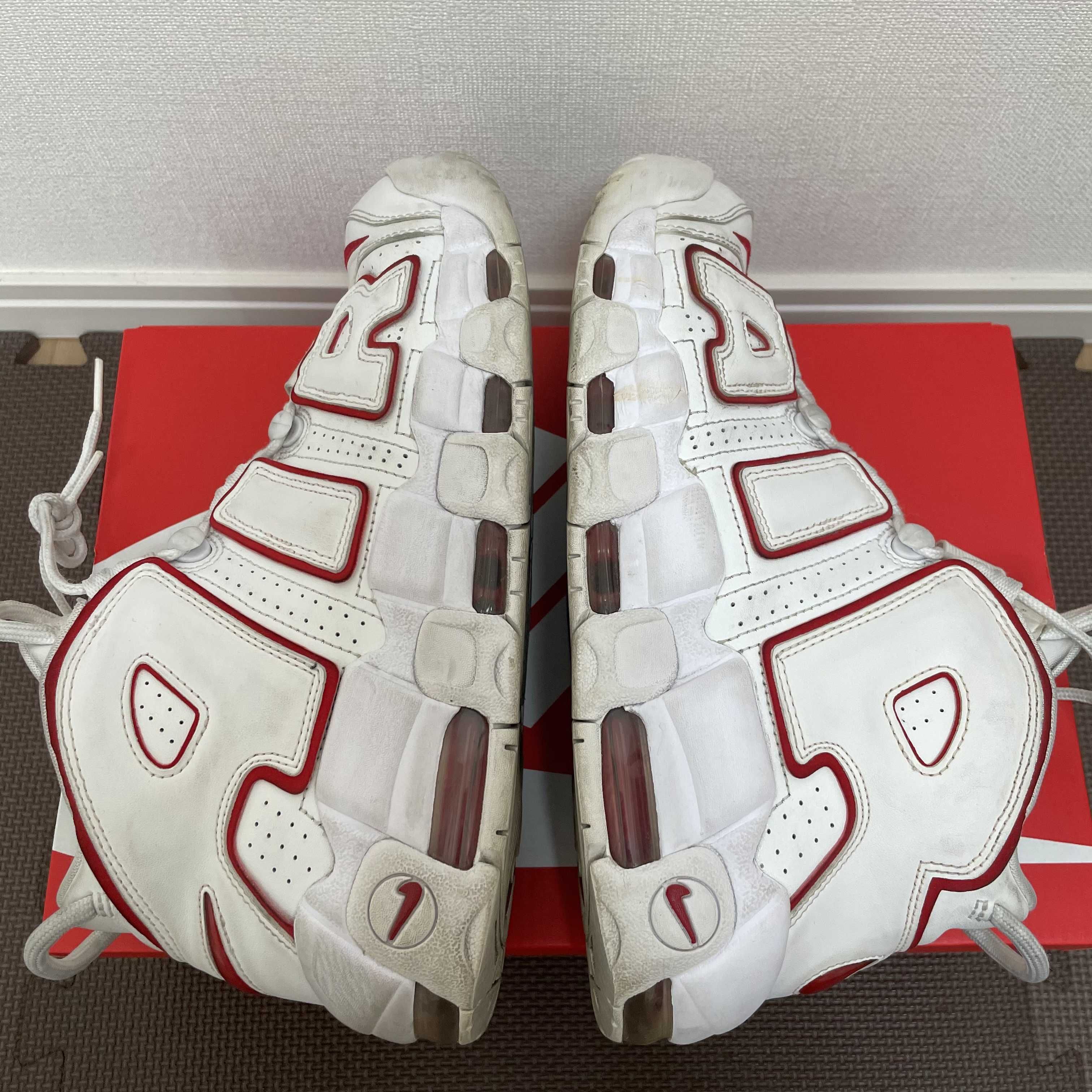 NIKE AIR MORE UPTEMPO "WHITE/VARSITY RED" (2021)
