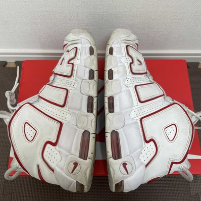 NIKE AIR MORE UPTEMPO "WHITE/VARSITY RED" (2021)