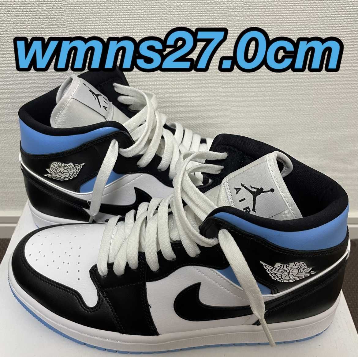 Nike Women's Air Jordan 1 Mid "Black/University Blue"