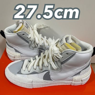 sacai × NIKE BLAZER MID "WHITE/WOLF GREY"