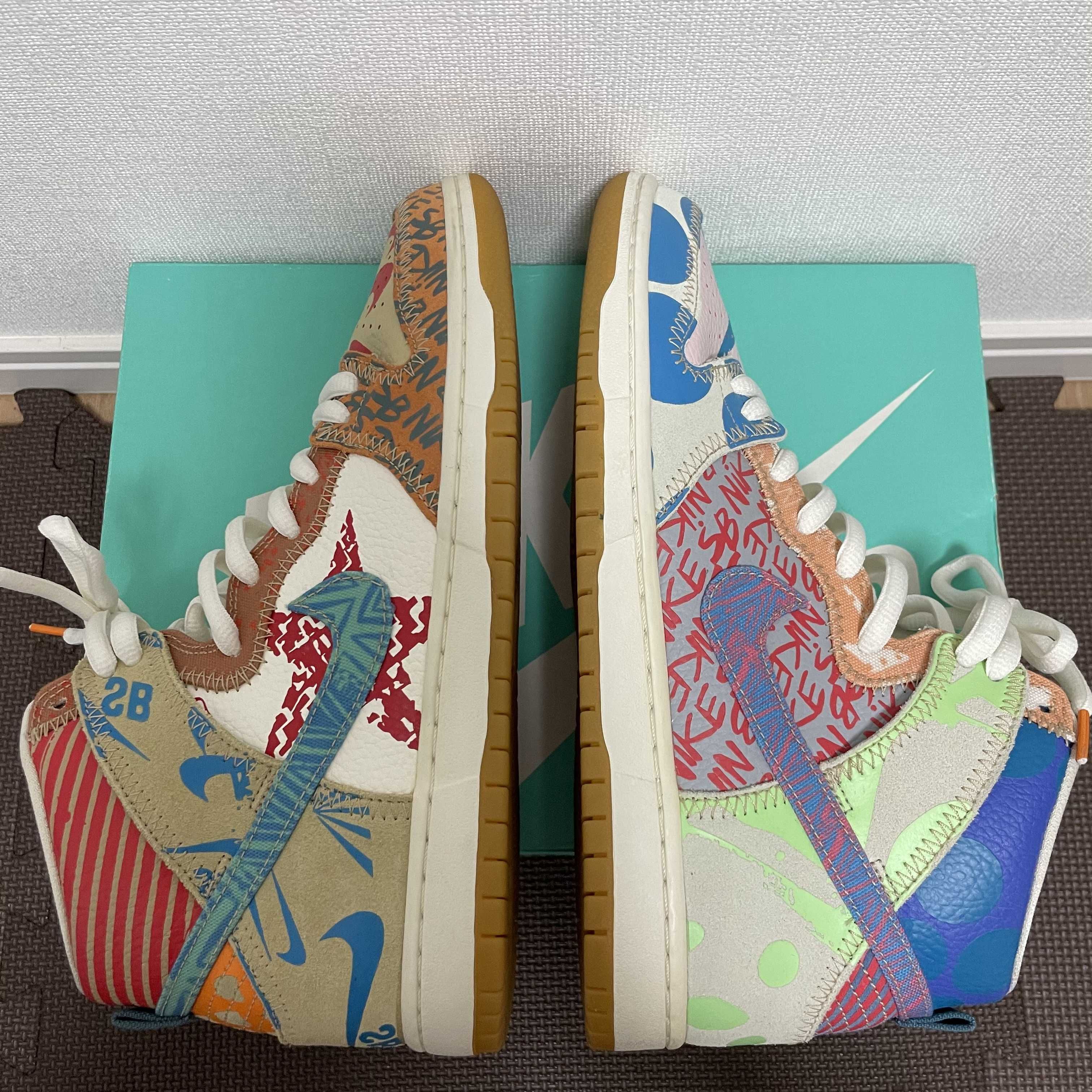 THOMAS CAMPBELL × Nike SB Dunk High "Ice Jade/Circuit Orange-Sail"