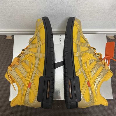 Off-White × Nike Air Rubber Dunk "University Gold"