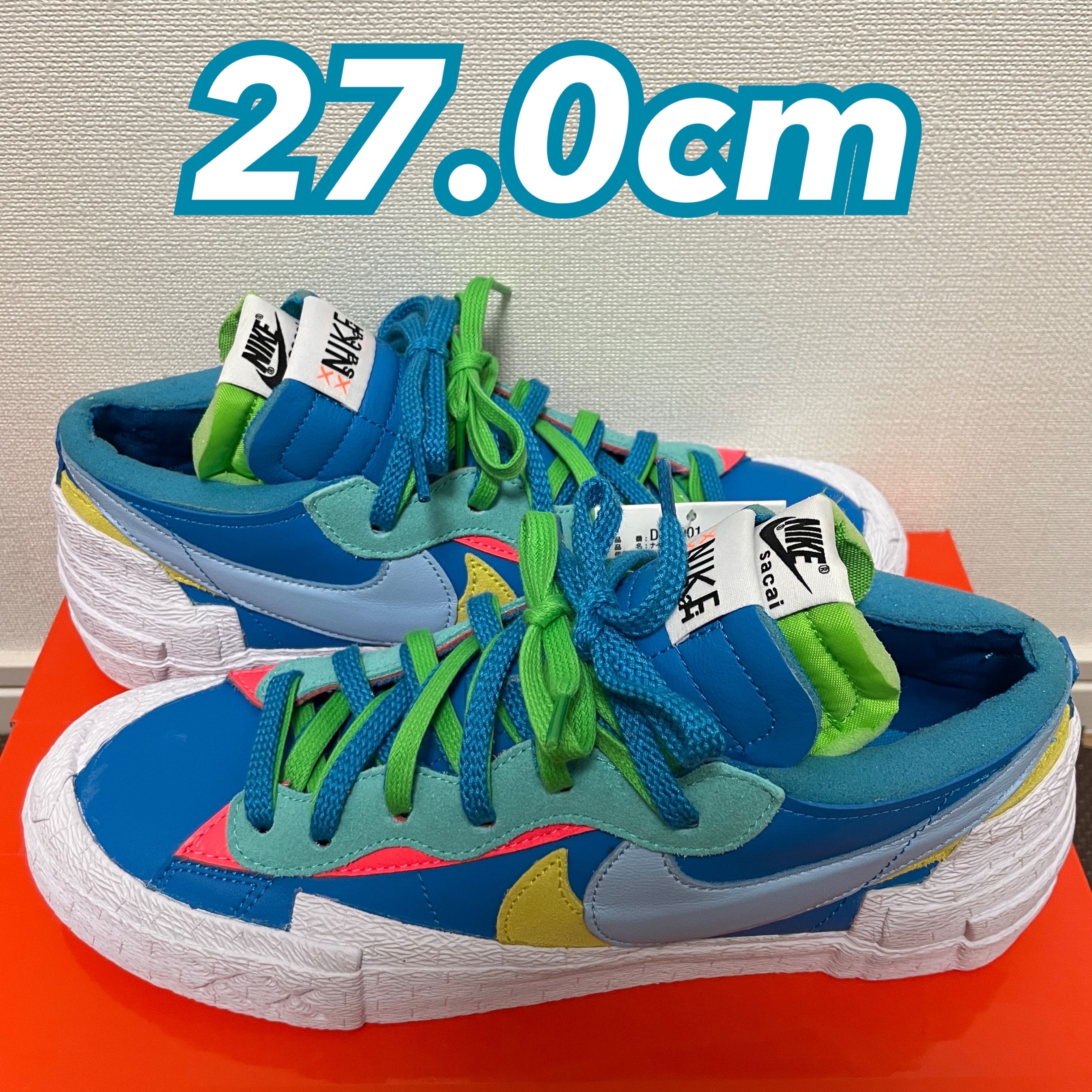 KAWS × sacai × Nike Blazer Low "Neptune Blue"