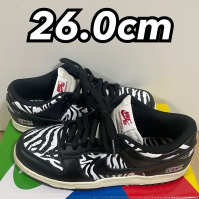 Quartersnacks × Nike SB Dunk Low "Zebra Cake/Safari"