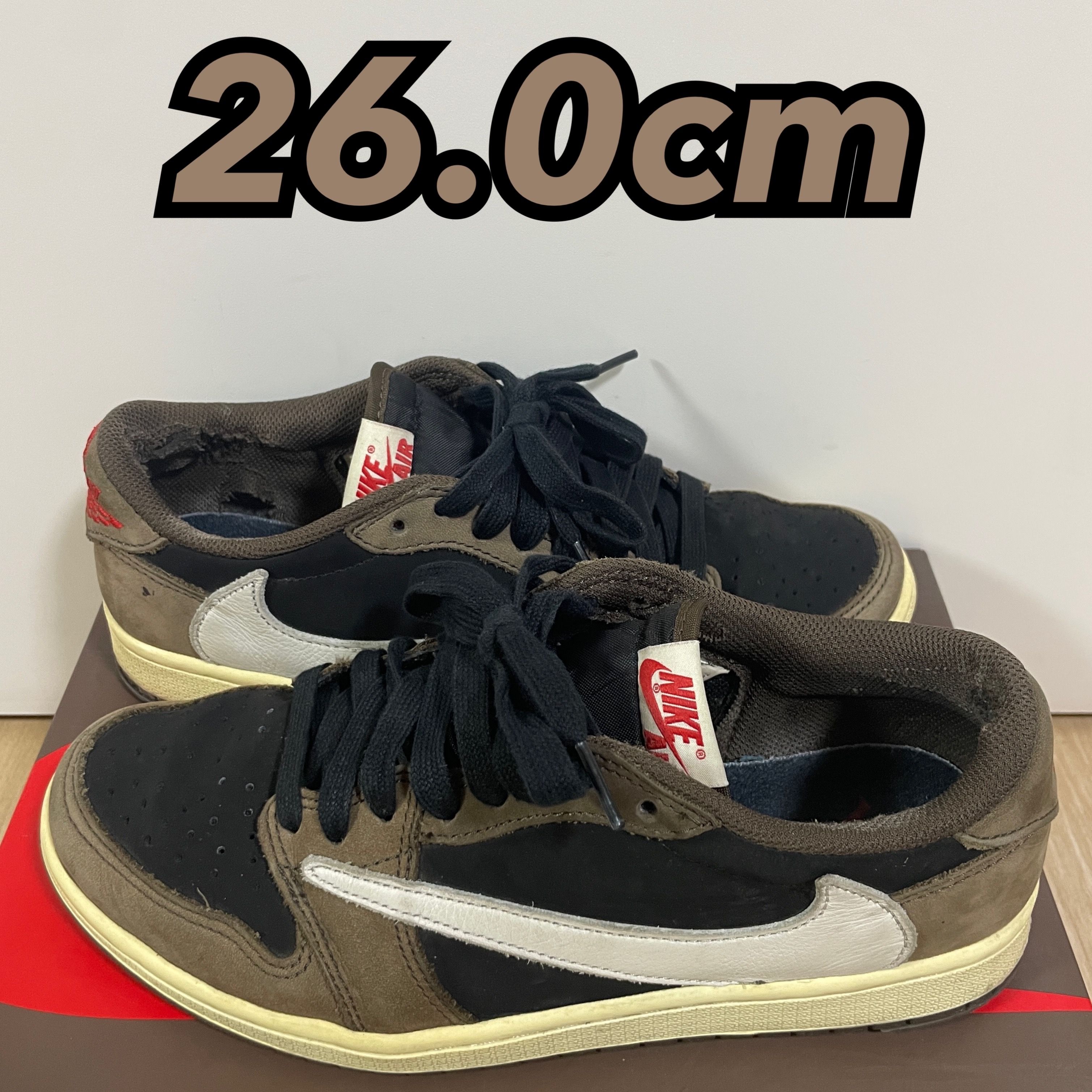 Travis Scott × Nike Air Jordan 1 Low OG SP-T  "Black/Dark Mocha"