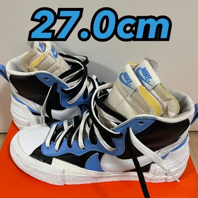 sacai × NIKE BLAZER MID "BLACK / BLUE"