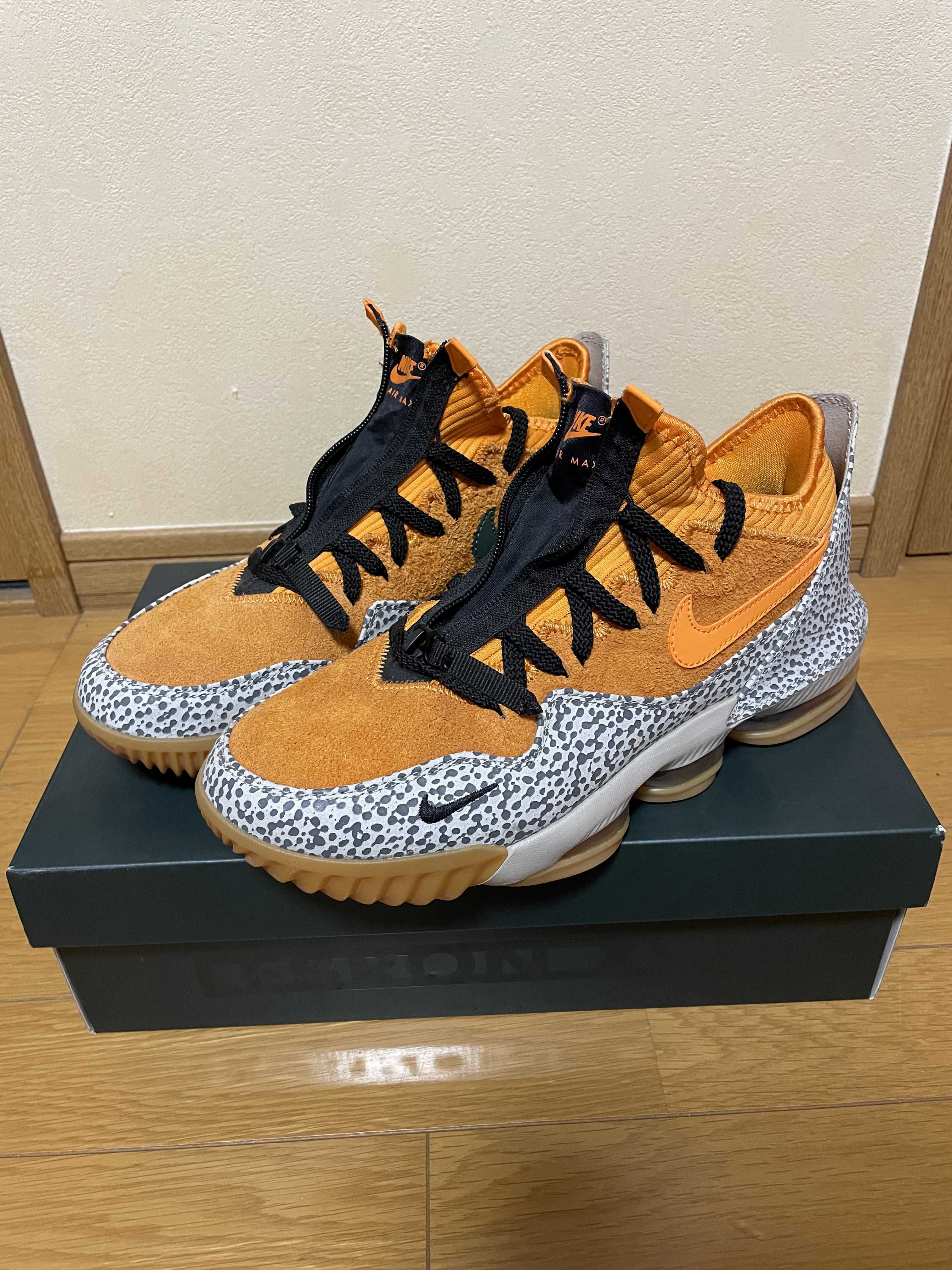 atmos × Nike LeBron 16 Low "Safari" (CD9471-800/CI3358-800)