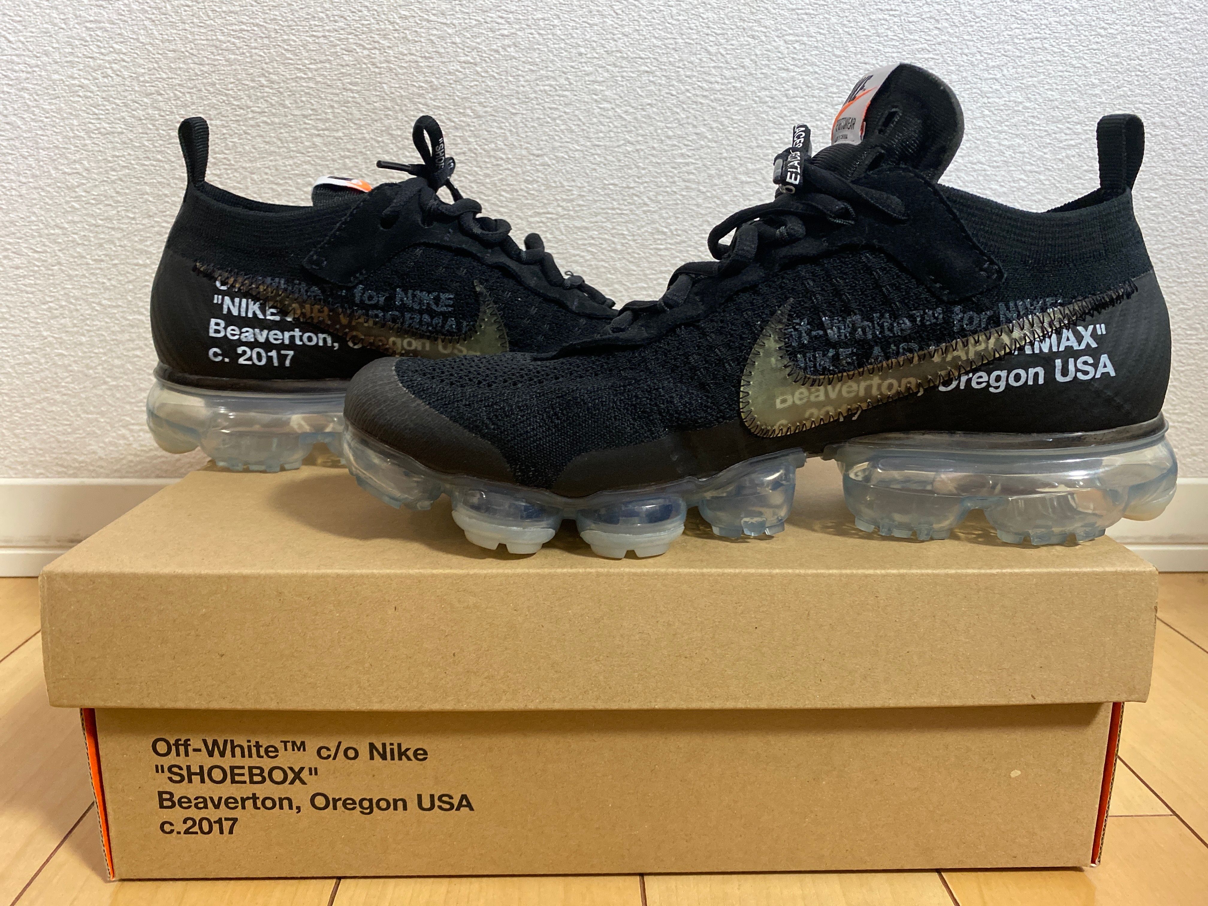 Off-White × Nike Air Vapormax "Black/Total Orange/Clear"