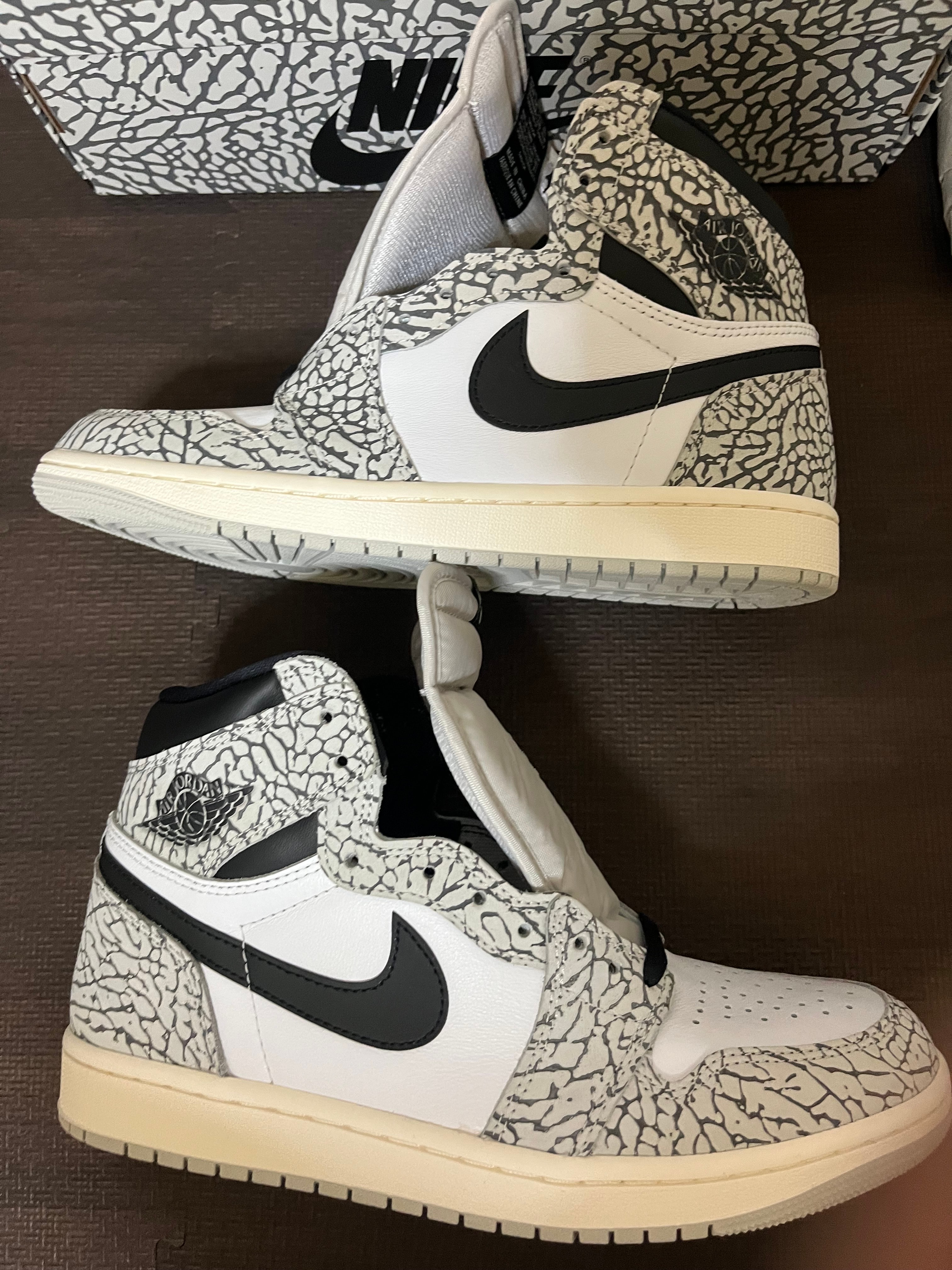 Nike Air Jordan 1 High OG "White Cement/Safari"