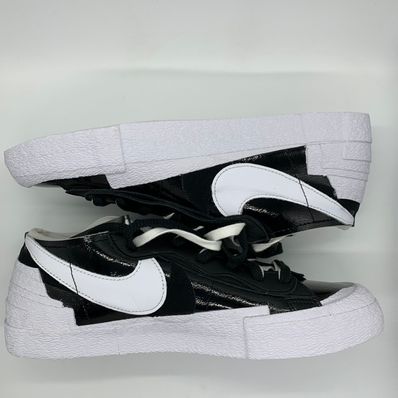 sacai × Nike Blazer Low "Black Patent Leather"