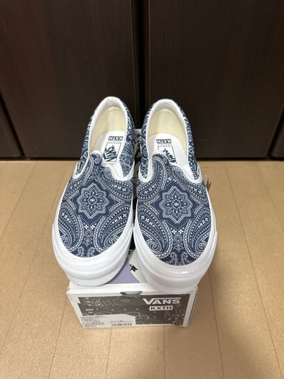 KITH × Vans Vault OG Classic Slip-On LX "Paisley/Gibralter Sea"
