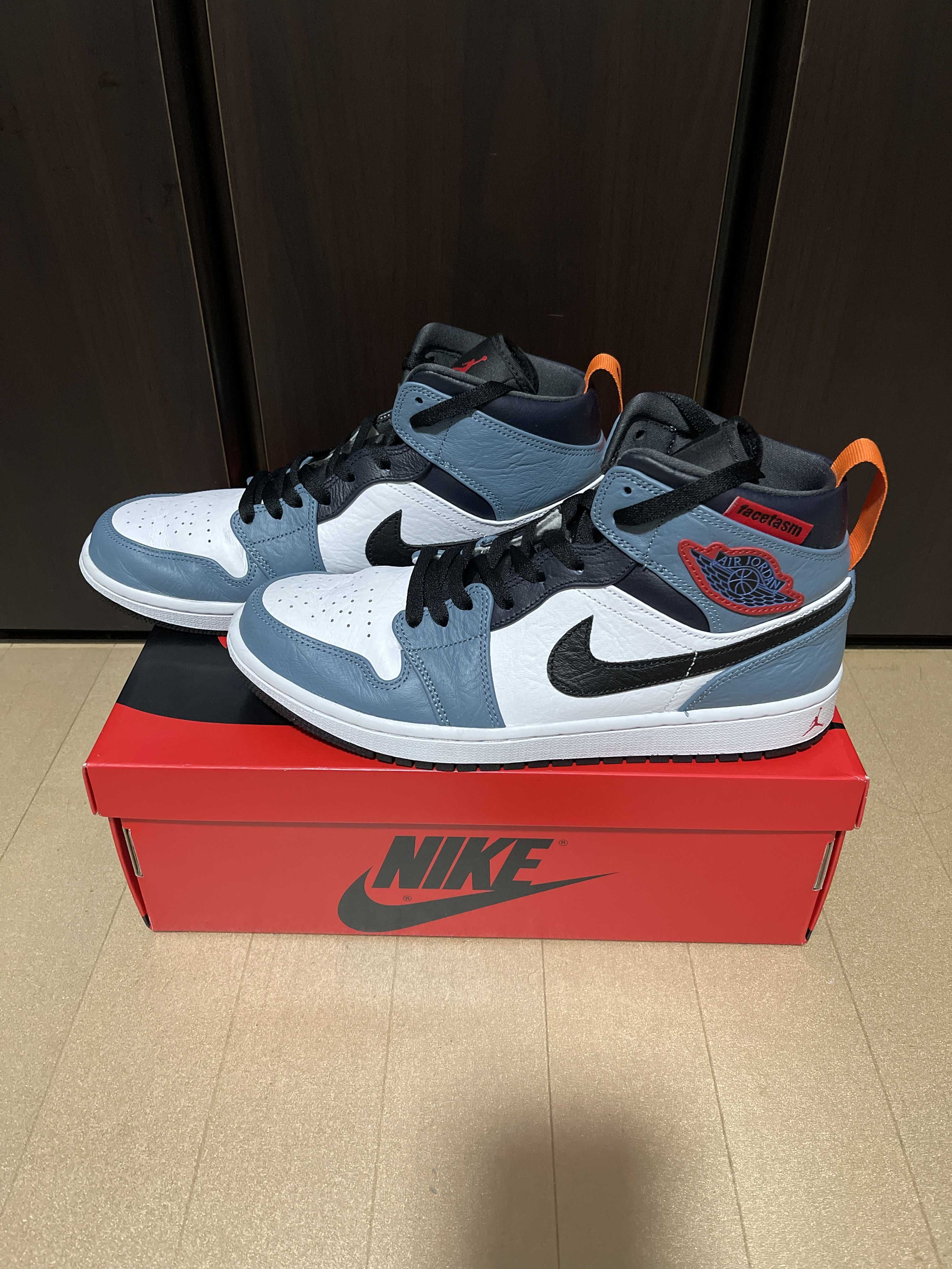 FACETASM × Nike Air Jordan 1 Mid "White/Navy"