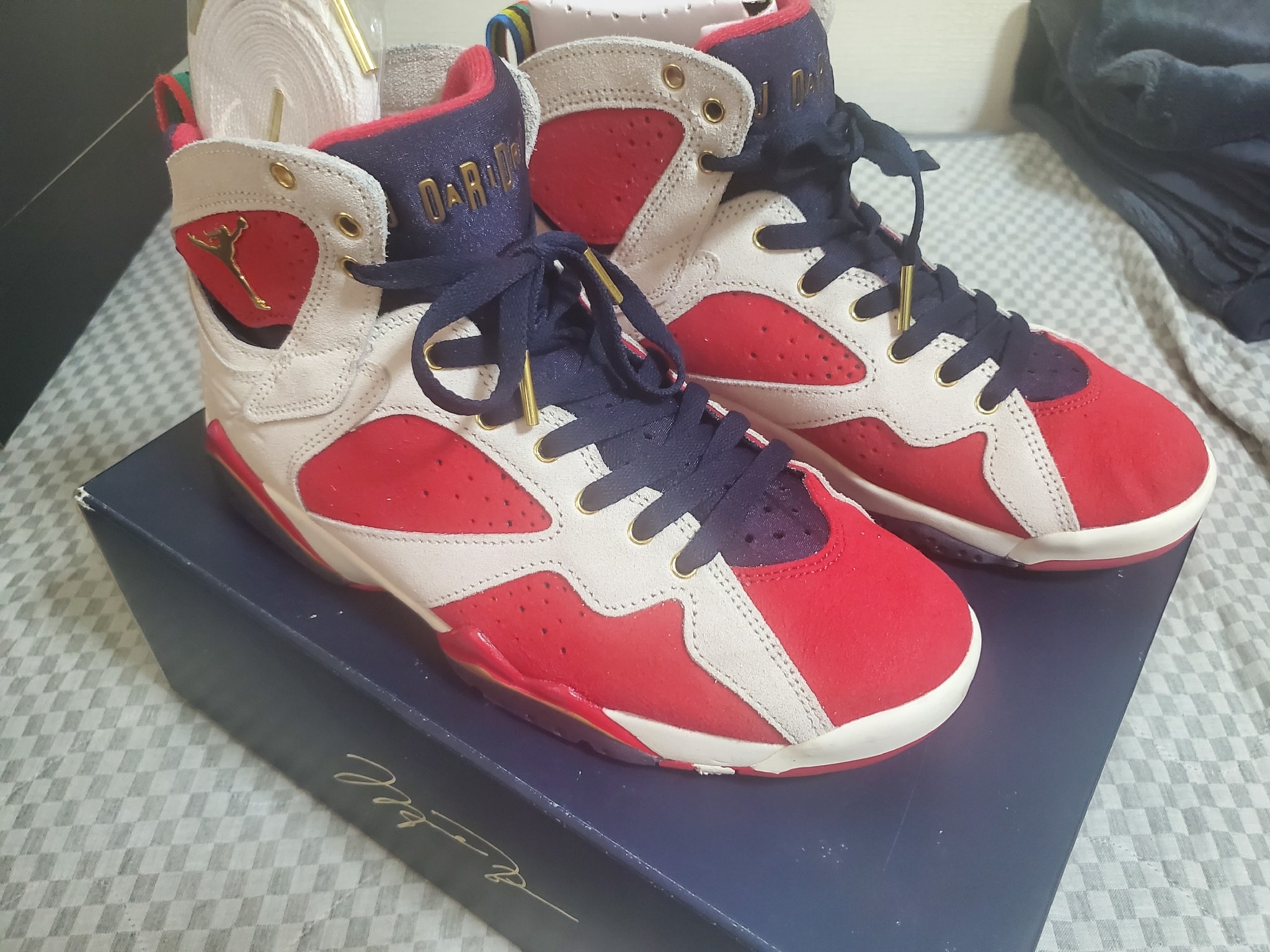 Trophy Room × Nike Air Jordan 7 "True Red and Obsidian"