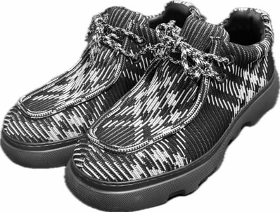 Burberry Embroidered Fabric Creeper Lace-Up Shoes "Printed"