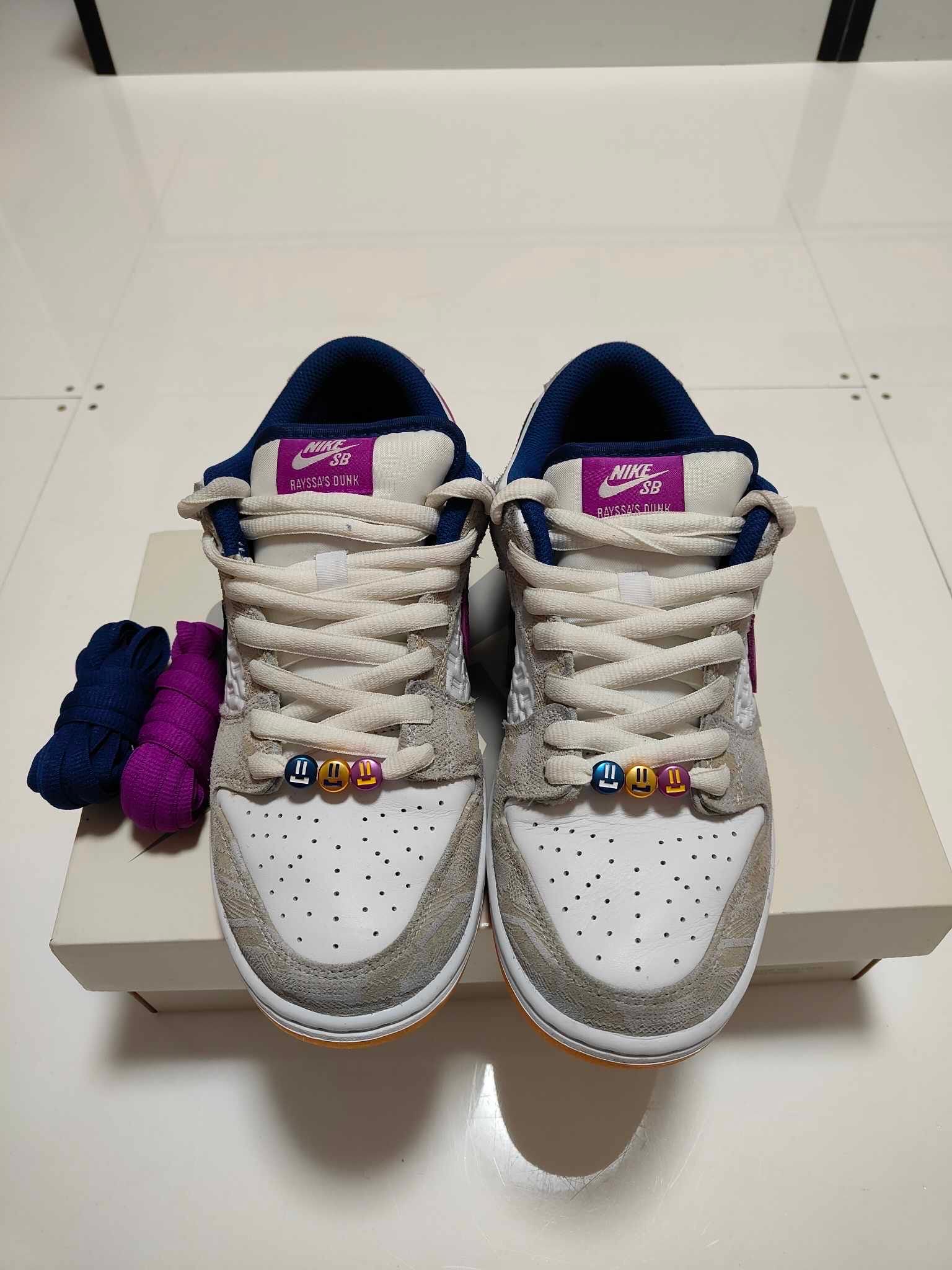 Rayssa Leal × Nike SB Dunk Low PRM "Pure Platinum and Vivid Purple"