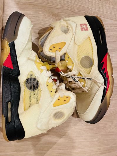 Off-White × Nike Air Jordan 5 "Sail"