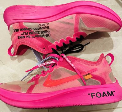 Off-White × Nike Zoom Fly "Pink"