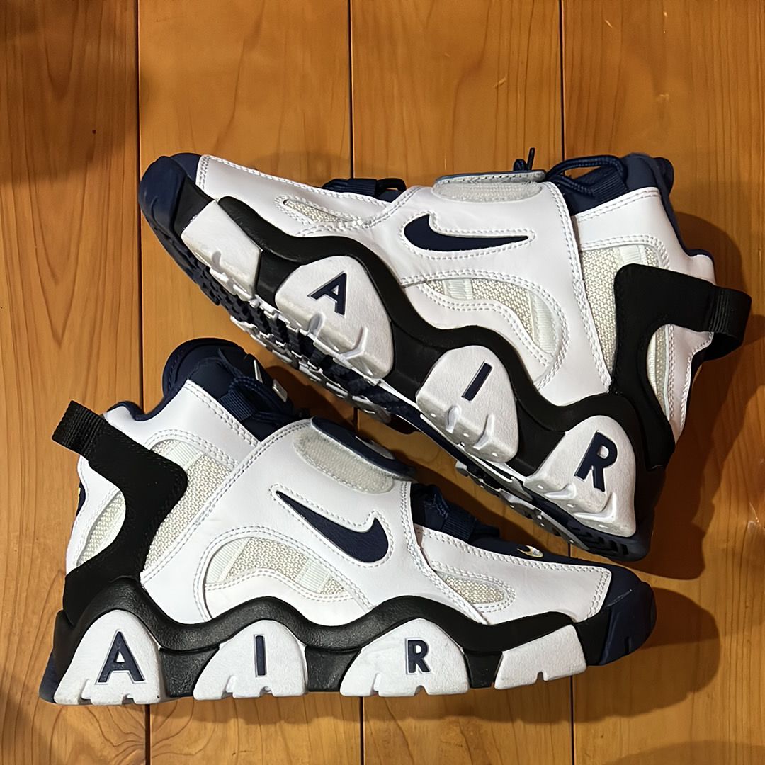 NIKE AIR BARRAGE MID WHITE/NAVY