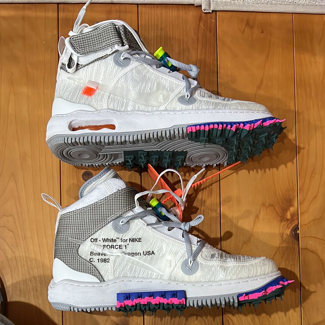 Off-White × Nike Air Force 1 Mid "White"