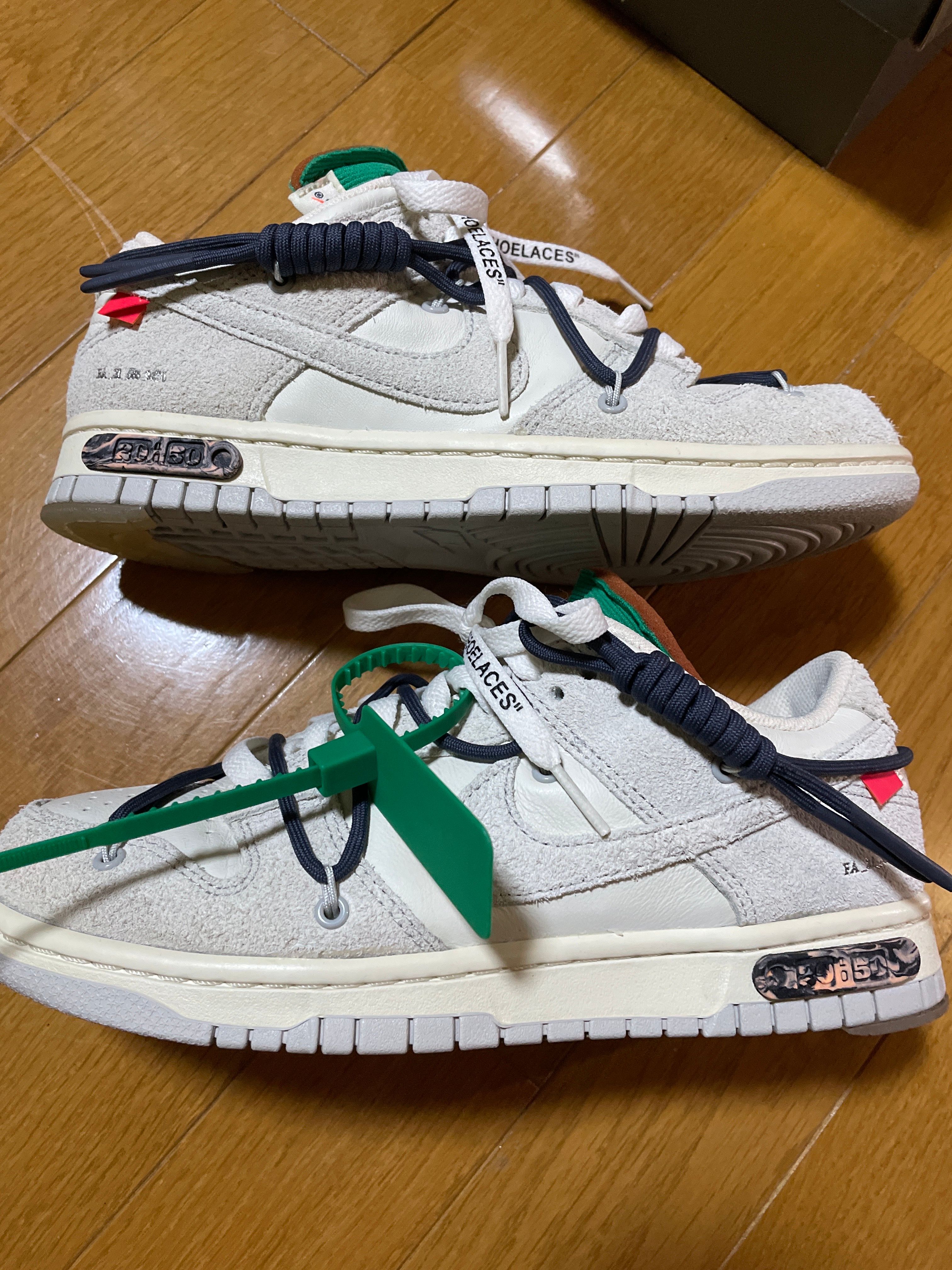 Off-White × Nike Dunk Low "Sail/Neutral Grey/Gridiron"