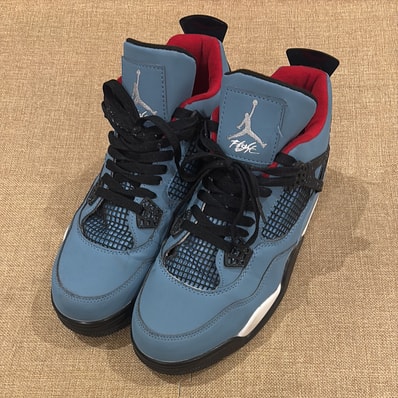Travis Scott × Nike Air Jordan 4 Retro Cactus Jack "University Blue"