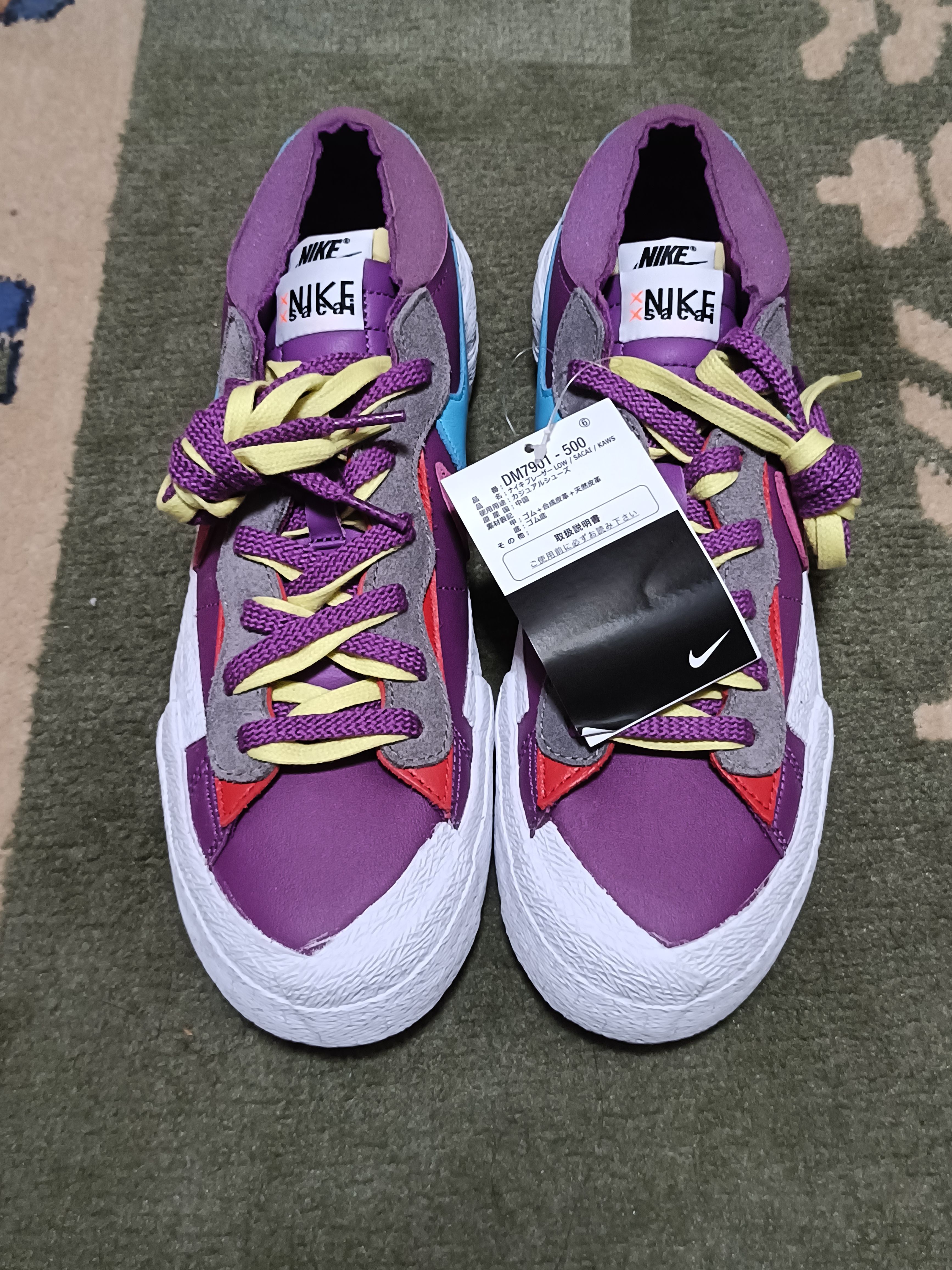 KAWS × sacai × Nike Blazer Low "Purple Dusk"