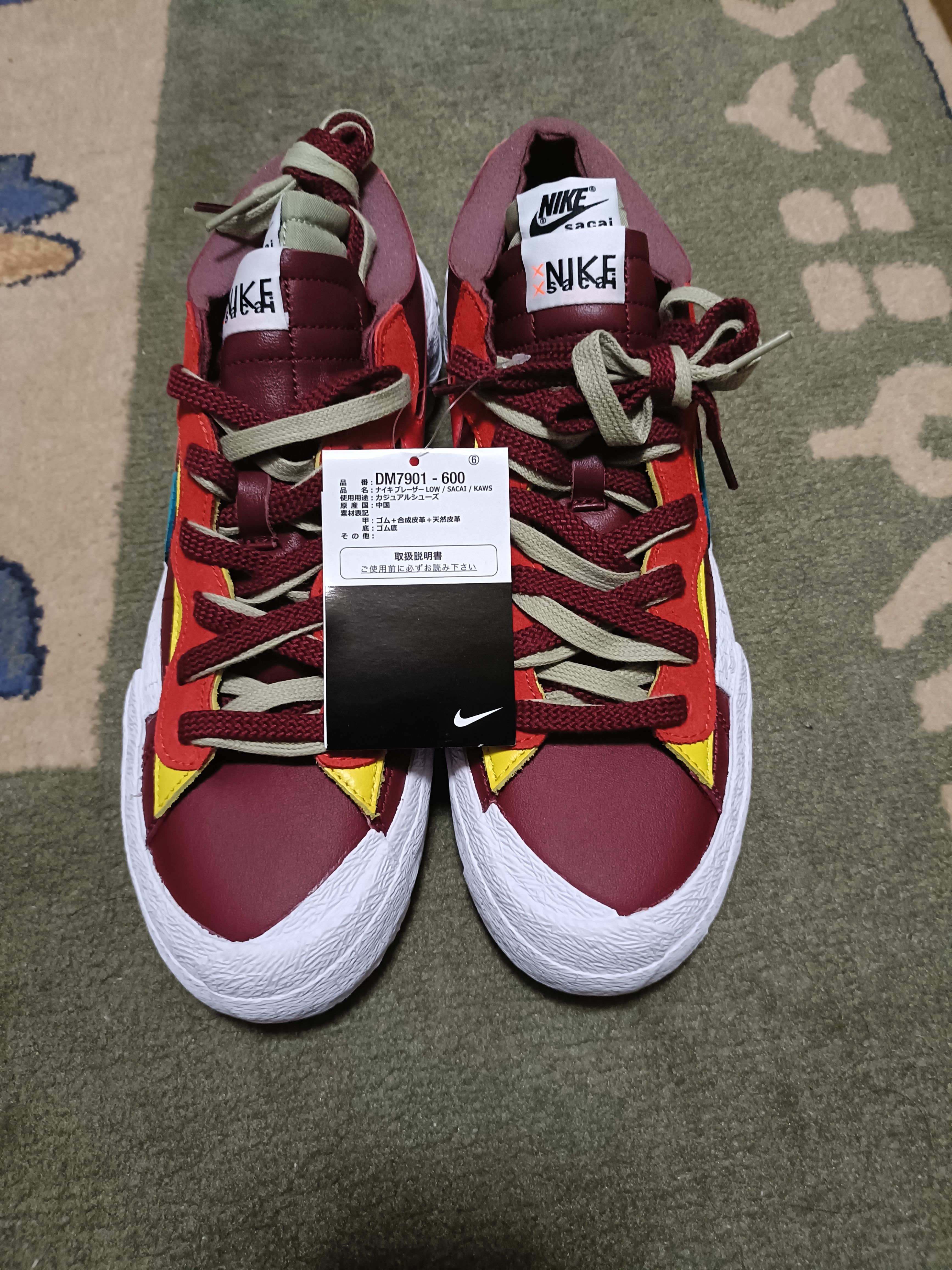 KAWS × sacai × Nike Blazer Low "Team Red"