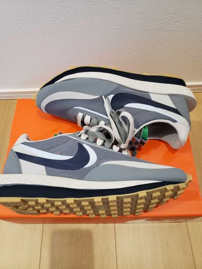 CLOT × Sacai × Nike LD Waffle "Grey Obsidian/Cool Grey"