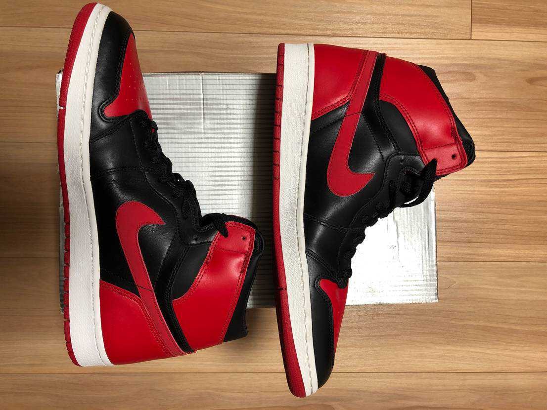 Nike Air Jordan 1 Retro High "Black Varsity Red/Bred"(2001)