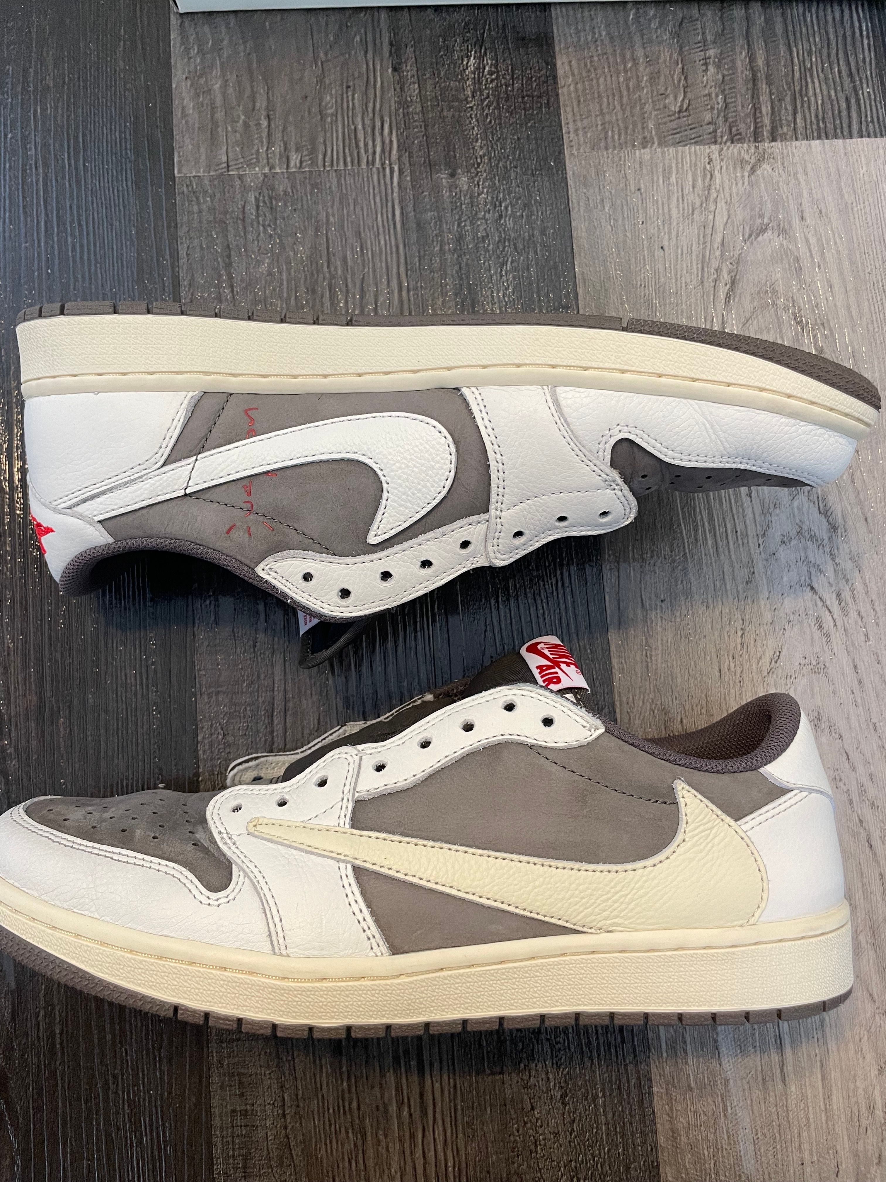 Travis Scott × Nike Air Jordan 1 Low OG SP "Reverse Mocha/Sail and Ridgerock"