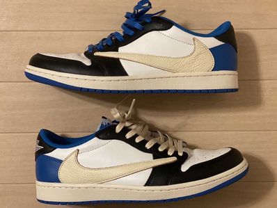 Travis Scott × fragment design × Nike Air Jordan 1 Low OG SP "Military Blue"