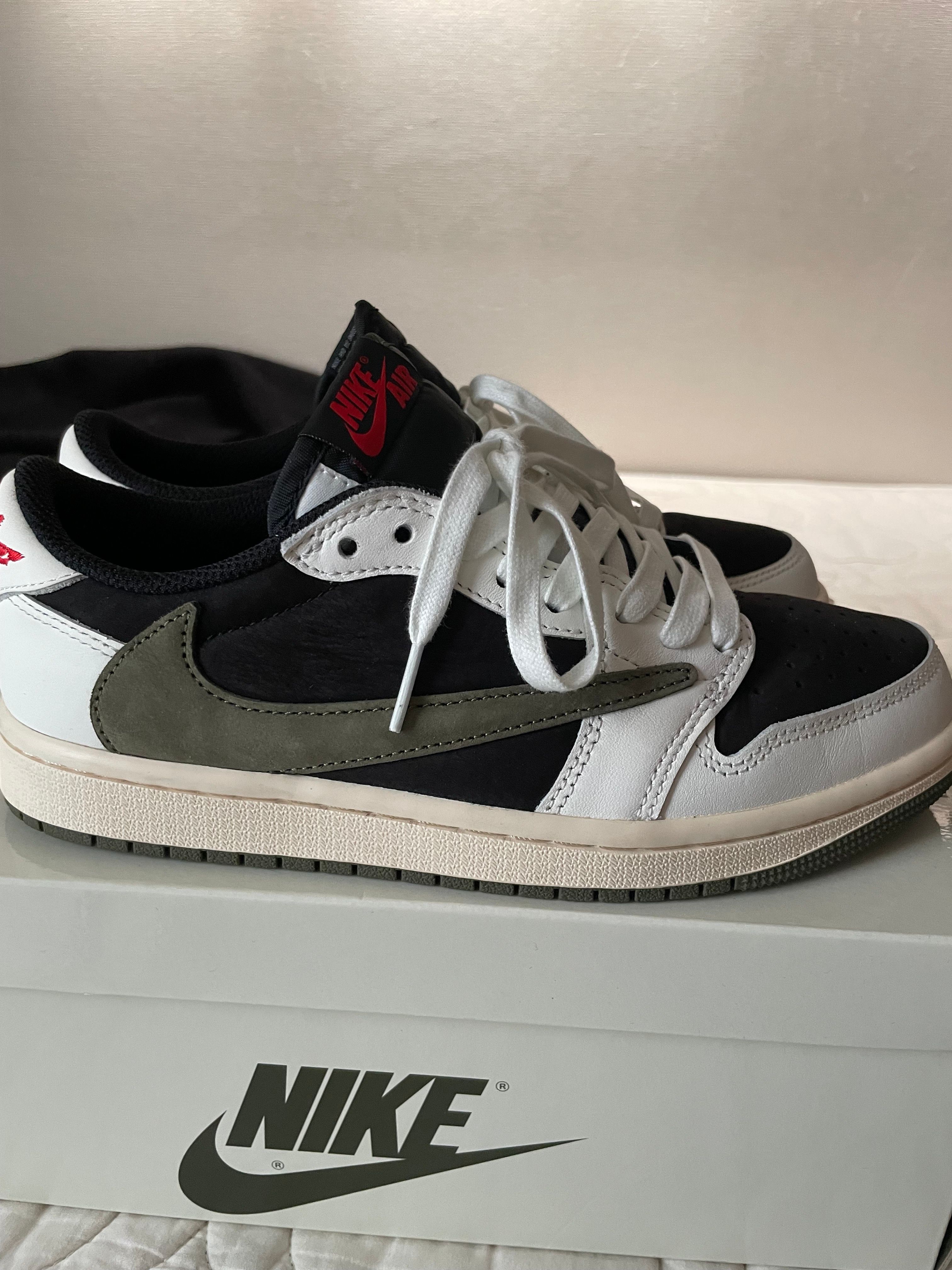 Travis Scott × Nike Women's Air Jordan 1 Low OG "Medium Olive"