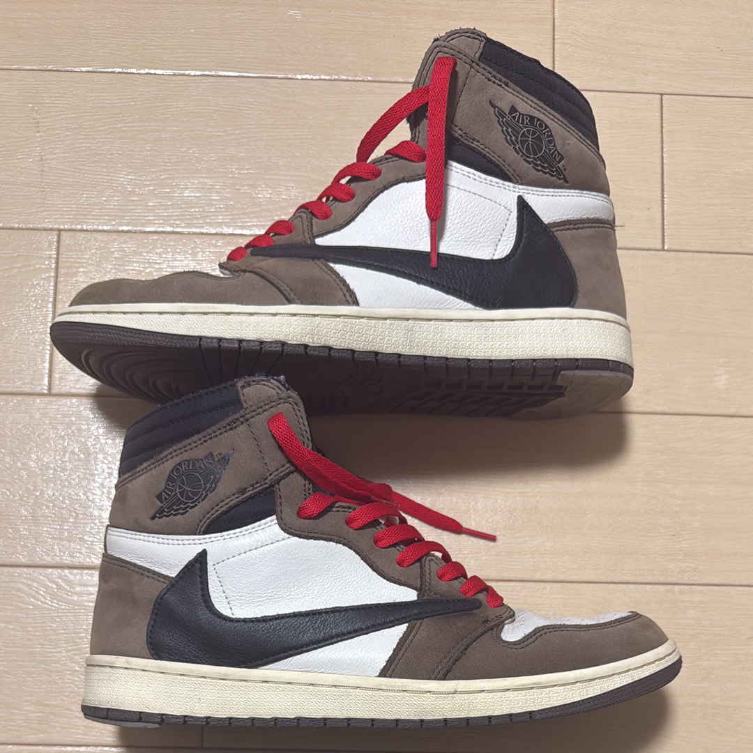 Travis Scott × Nike Air Jordan 1 Retro High OG TS SP "Sail/Dark Mocha"