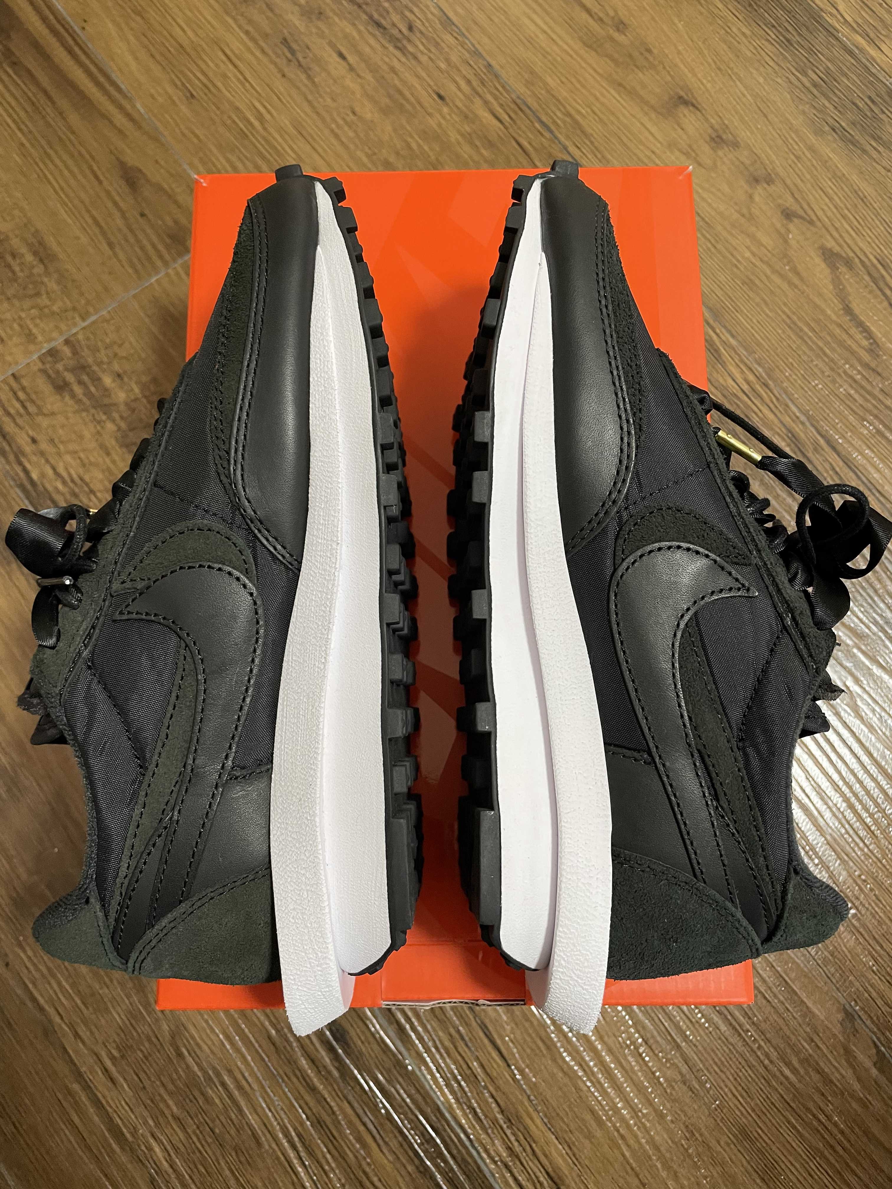 sacai × Nike LDV Waffle "Triple Black"