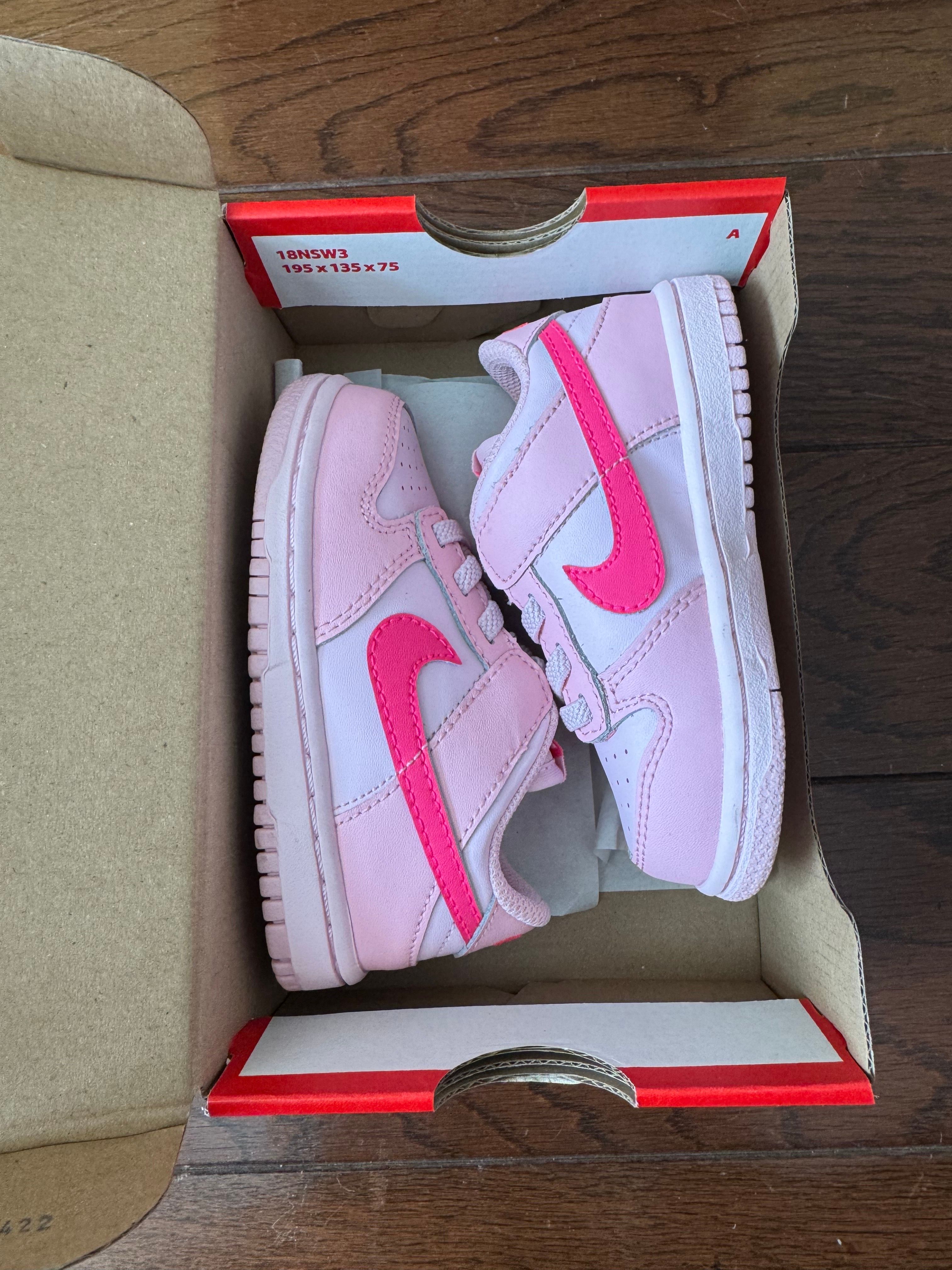 Nike TD Dunk Low "Triple Pink"