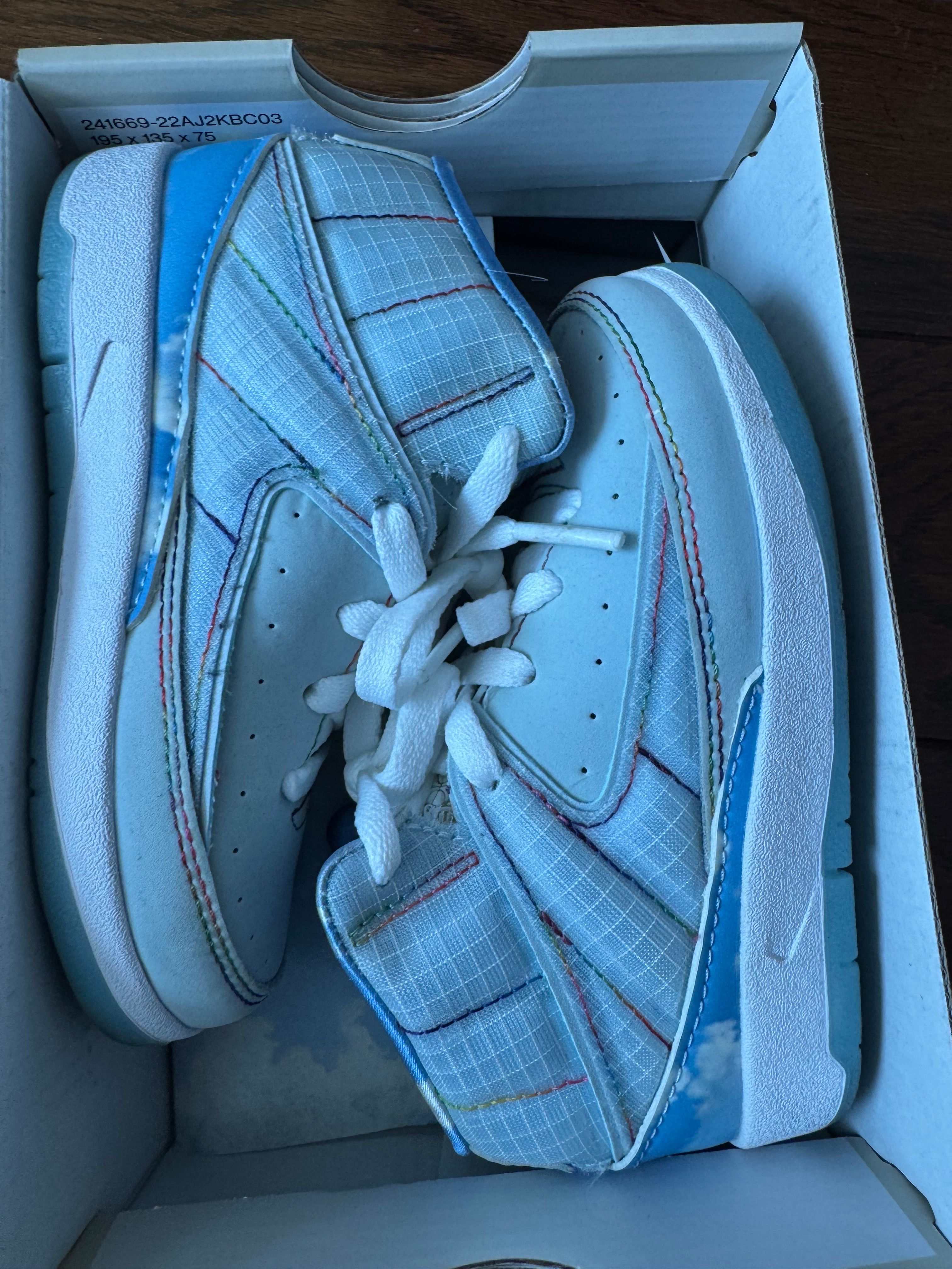 J Balvin × Nike TD Air Jordan 2 Retro SP "Celestine Blue/White/Multi Color"